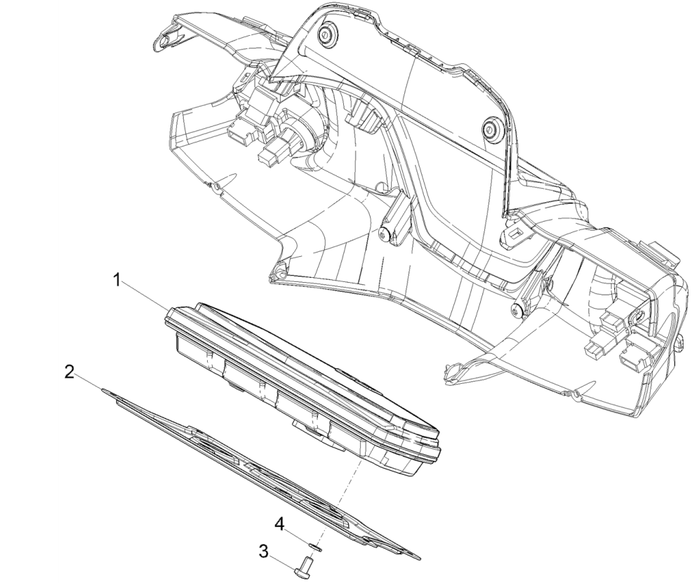 Piaggio Medley 125 ABS E5 2021-2022 Tacho (EMEA)