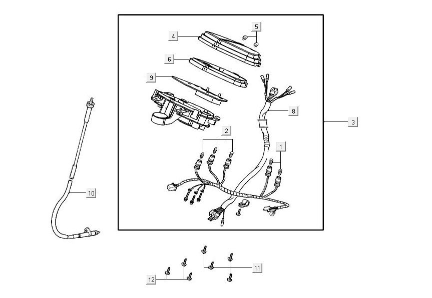 Tacho AGILITY 16+ 4T 125 Matt Metallic Hellblau