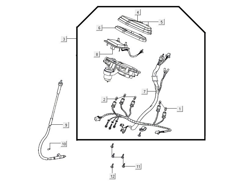 Tacho AGILITY 16+ 4T 200i Matt Metallic Hellblau