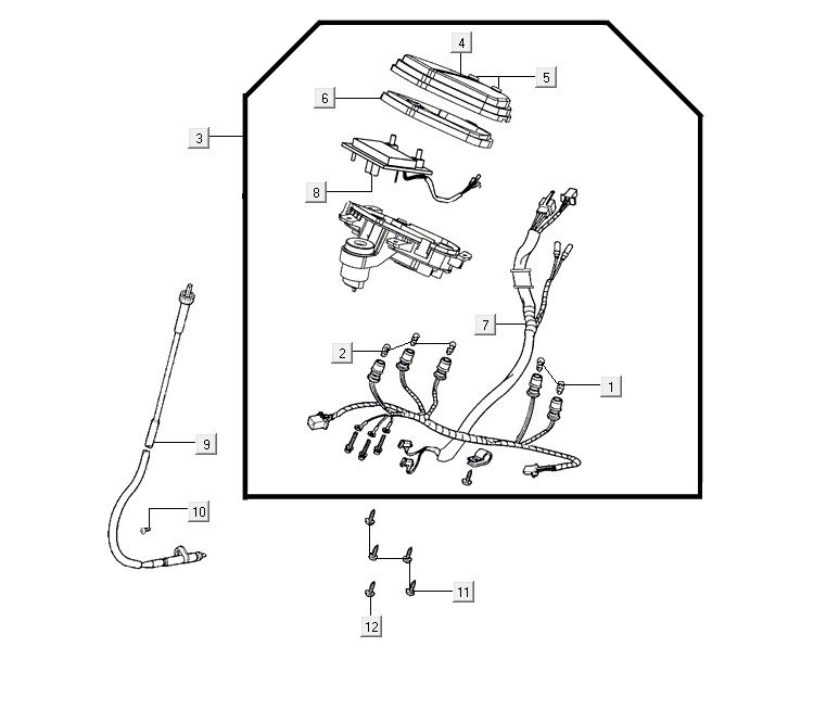 Tacho AGILITY 16+ 4T 200i Mattes Metallic-Silber