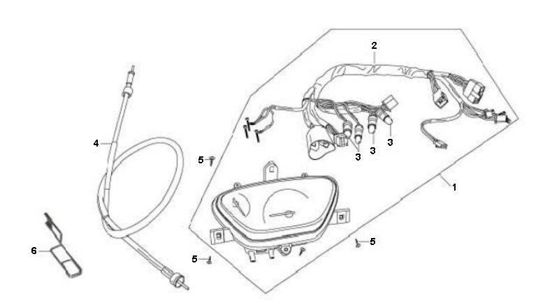 Tacho Benzhou City Star 4-Takt