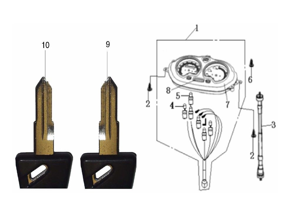 Tachometer - Generic Cracker 50 2T AC Schwarz 2010