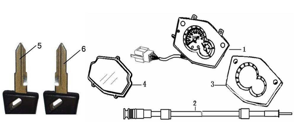 Tacho Generic Xor schwarz 2009 2-Takt