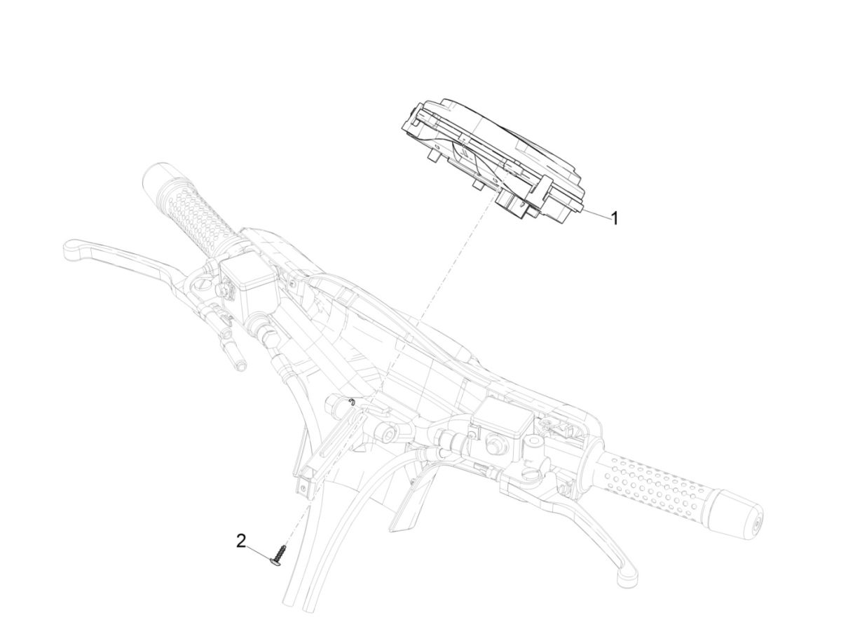 Drehzahlmesser Vespa GTS 125 4-Takt IE ABS Euro4 2016-2018