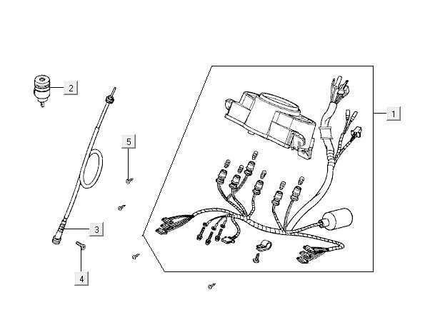 Tacho Kymco Agility 12 4-Takt 125 blau