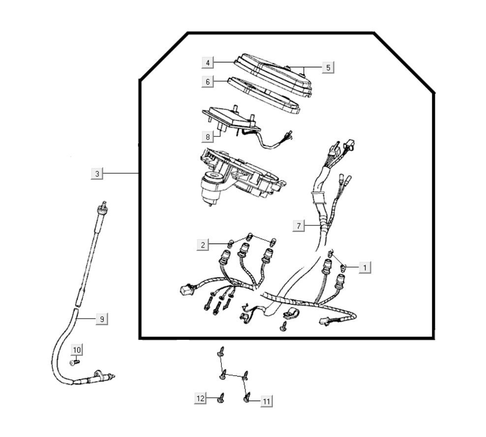 Drehzahlmesser Kymco Agility City 16 200i