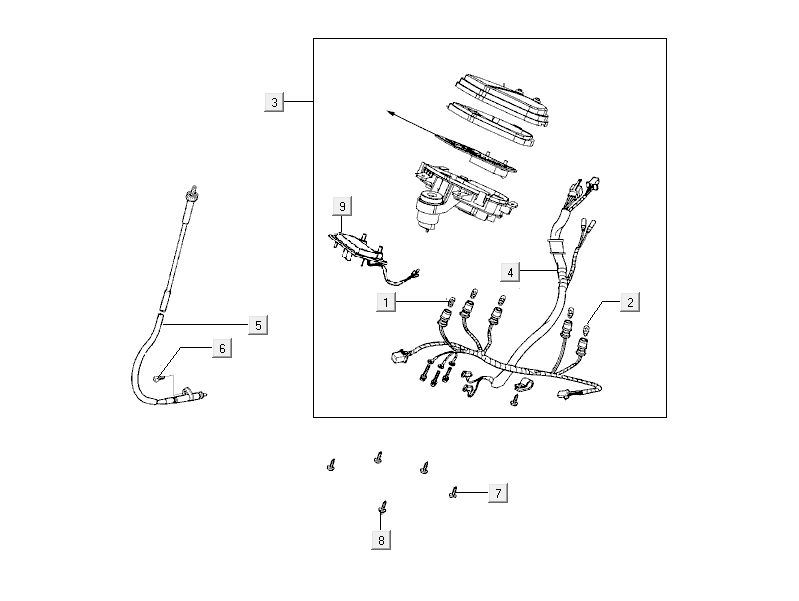 Tacho Kymco City 16' 4-Takt dunkelgrau