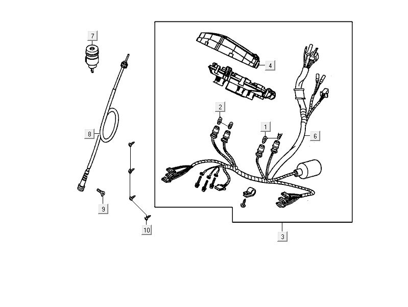 Tacho Kymco Delivery 4-Takt weiß