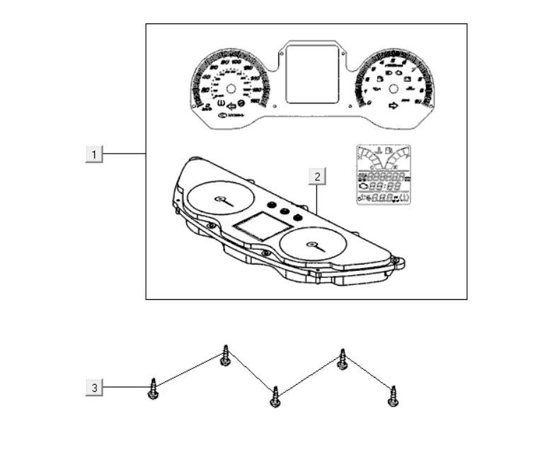 Tacho Kymco Downtown 300i weiß