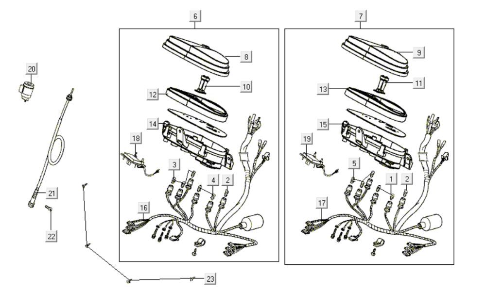 Tacho Kymco Like 200i Black