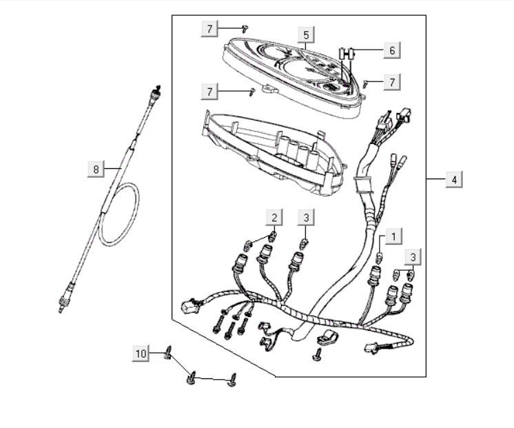 Tacho Kymco People S 300i