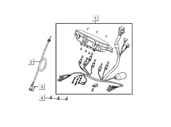Tacho Kymco VP50 4t ac Eiche Metallic