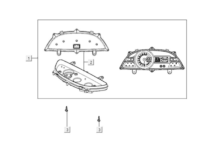 Tacho Kymco Xciting 400i Yellow