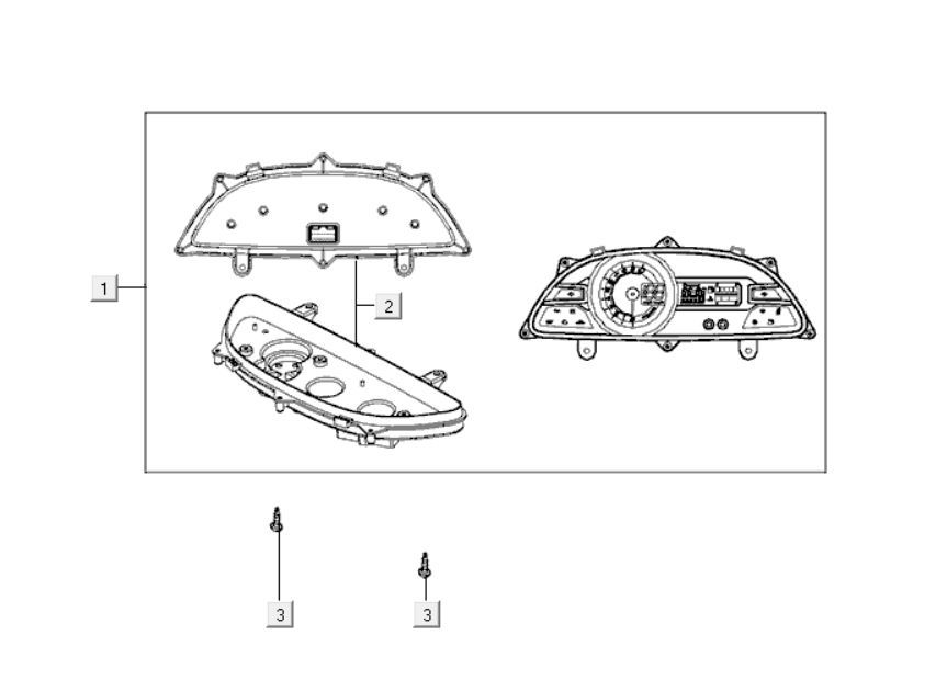 Tacho Kymco Xciting 400i Perlschwarz