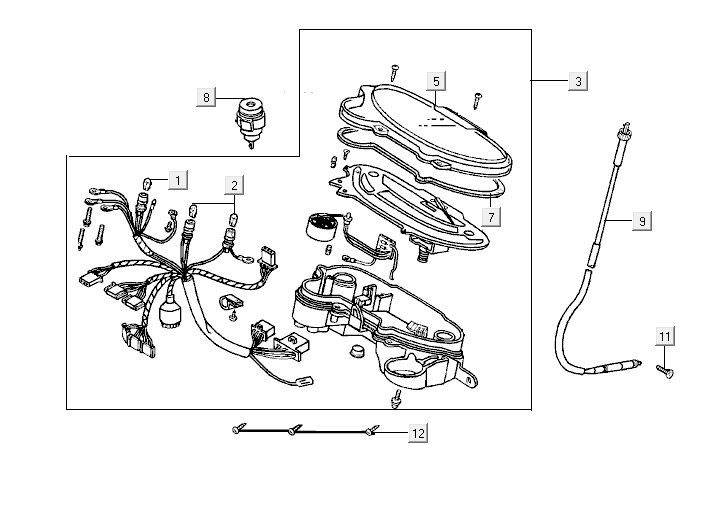 Tacho Kymco ZX 2t ac blue limited
