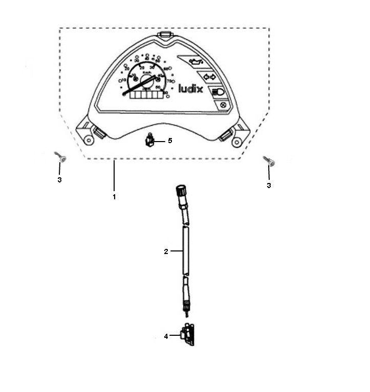 Tacho Peugeot Ludix pro 2-Takt
