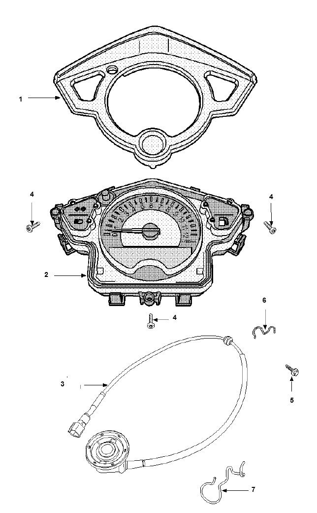 Tacho Peugeot Speedfight 3 4-Takt
