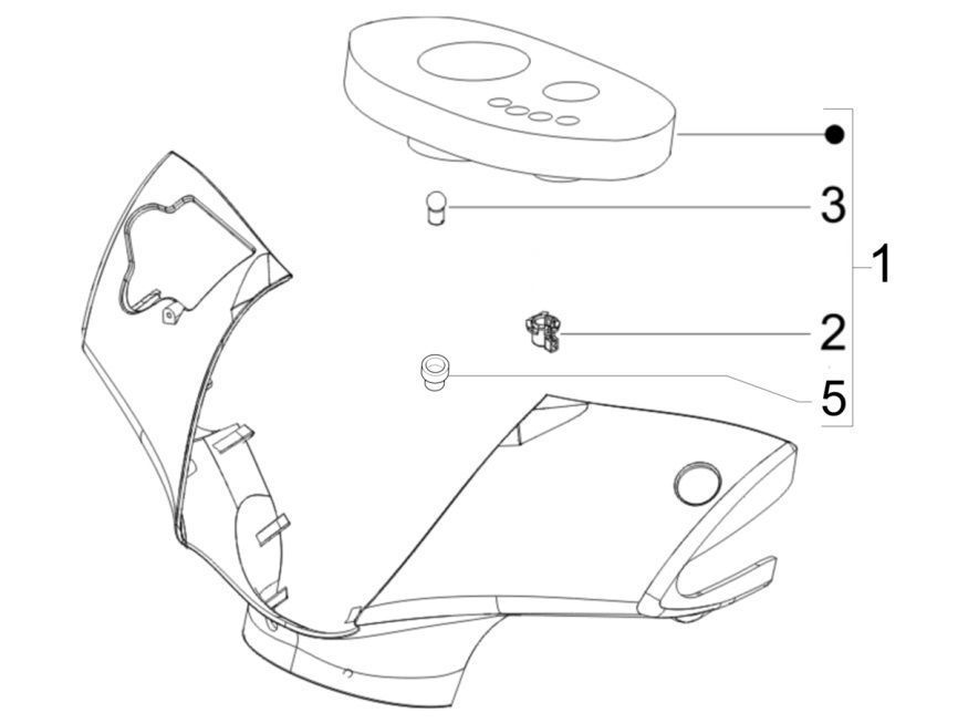 Tacho Piaggio Zip 4-Takt (Euro 4-Einspritzung IGET)
