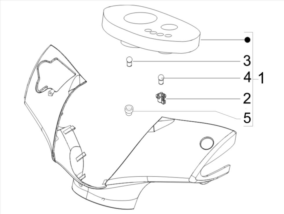 Piaggo Zip 4-Takt-Tacho (Euro5-Injektion IGET)