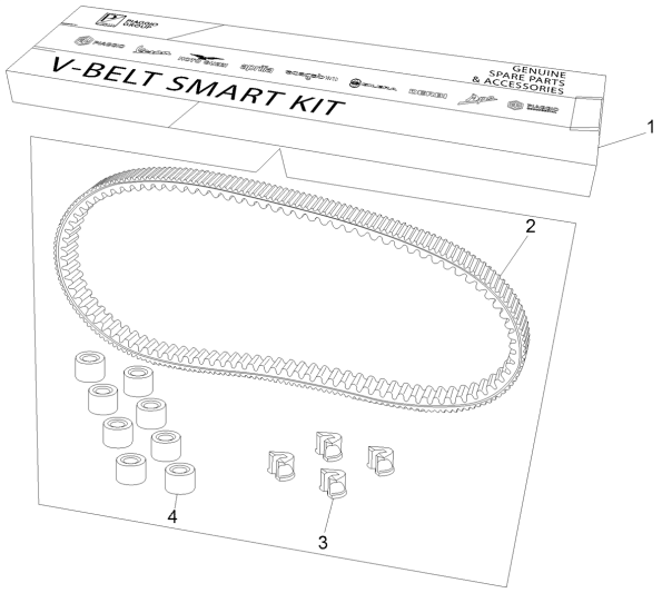 Getriebesatz Piaggio Beverly 500 E3 2007-2012