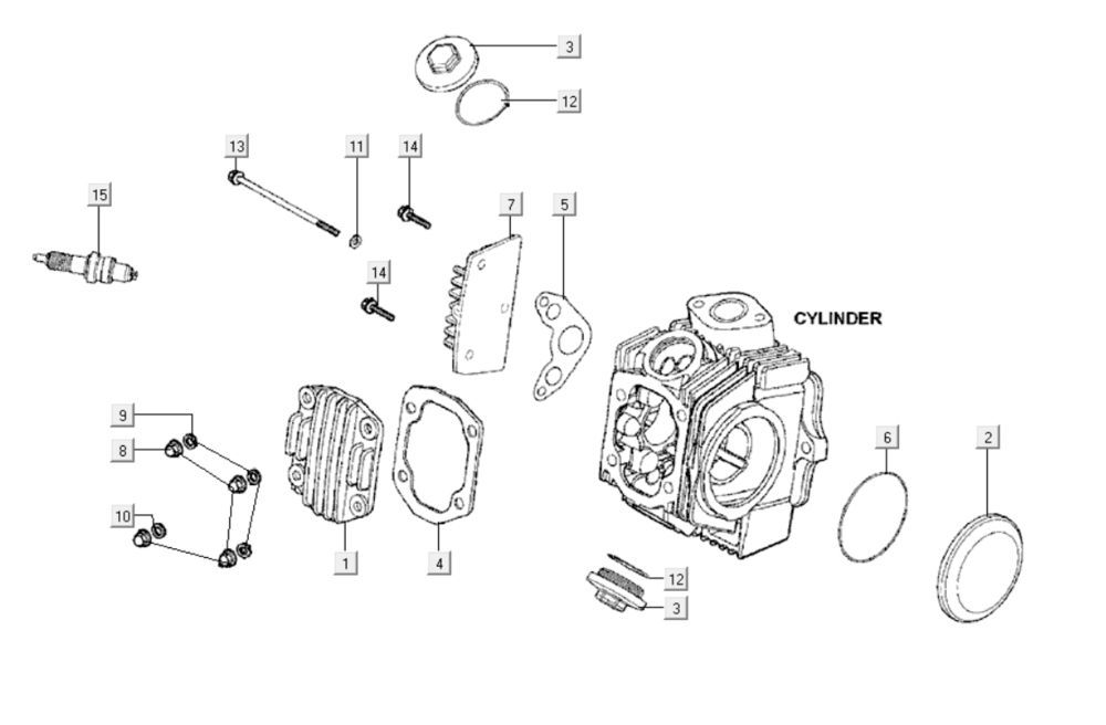 Ventildeckel Kymco K-Rohr 125cc