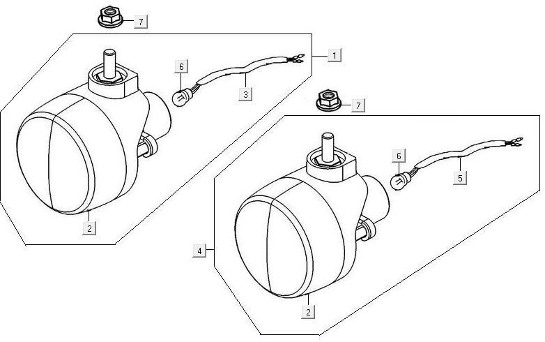 Blinklicht Kymco MXU 300R