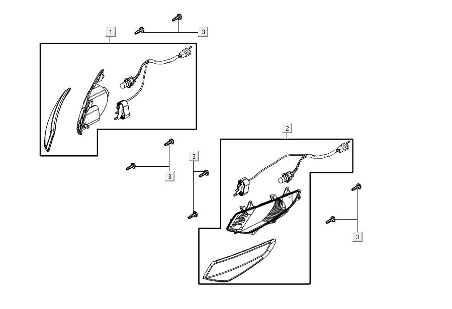Blinker AGILITY 16+ 4T 125 Matt Metallic Hellblau