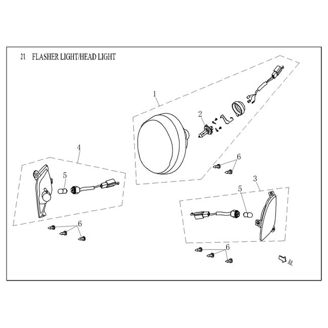Blinklicht/Scheinwerfer Agm Vx50 plus