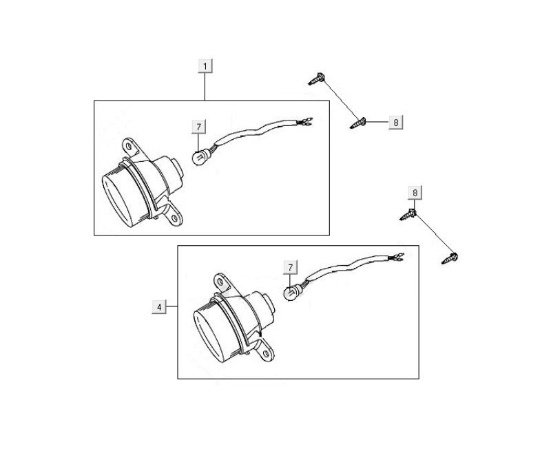 Blinklicht Kymco MXU 400