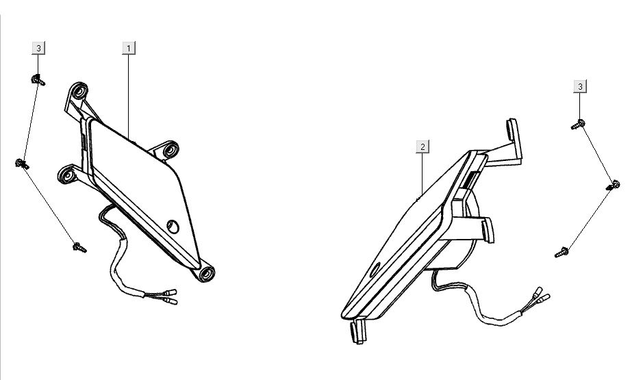 Blinklicht für Kymco Super 8 Street 4-Takt rot