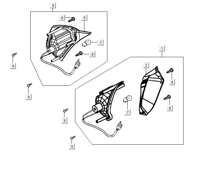 Frontblinklicht Kymco Vitality 4t ac diamantschwarz
