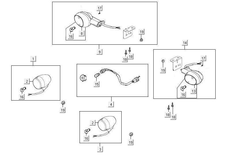 Blinker Kymco Maxxer 90 Schwarz