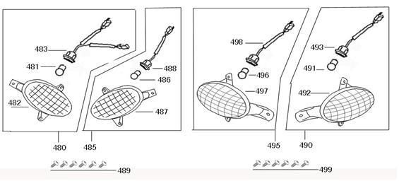 Blinklichter AGM Joy rot