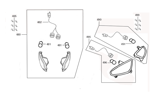 Indikatoren AGM VX50s Pantone blau