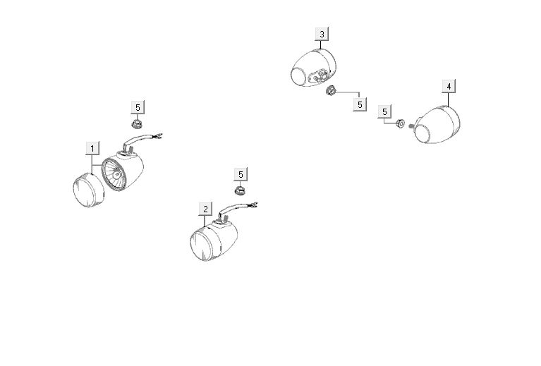 Blinker Kymco Agility 12' 4-Takt Silber