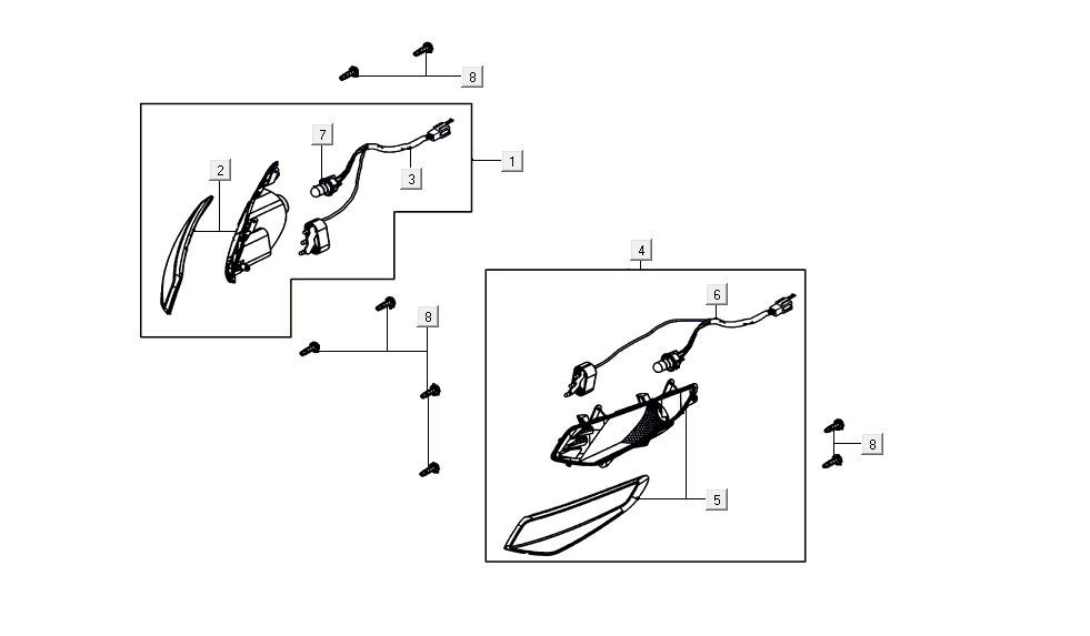 Blinklicht Kymco Agility 16'+ 4-Takt-Einspritzung euro4 mattblau
