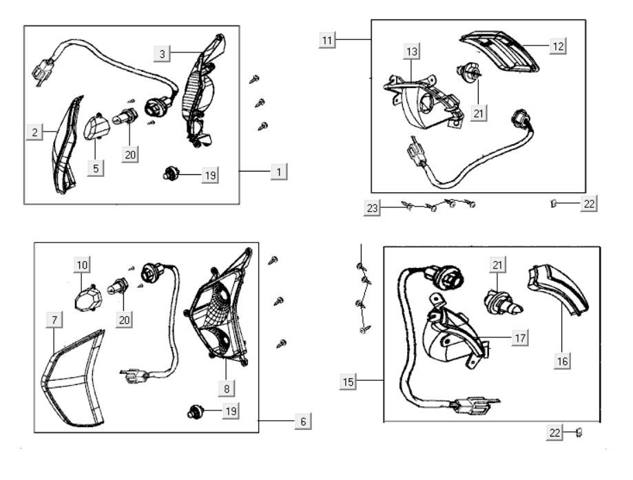 Blinker Kymco Like 125cc