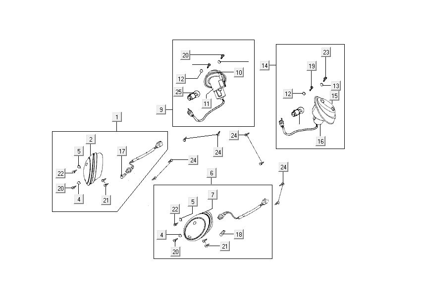 Blinker Kymco Sento 4-Takt Weiß