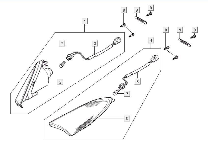 Blinker Kymco Xciting 500i