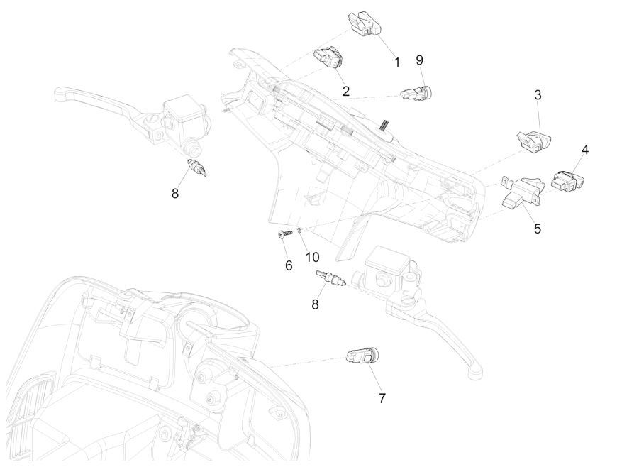 Drehknöpfe - Schalter GTS 125 IE