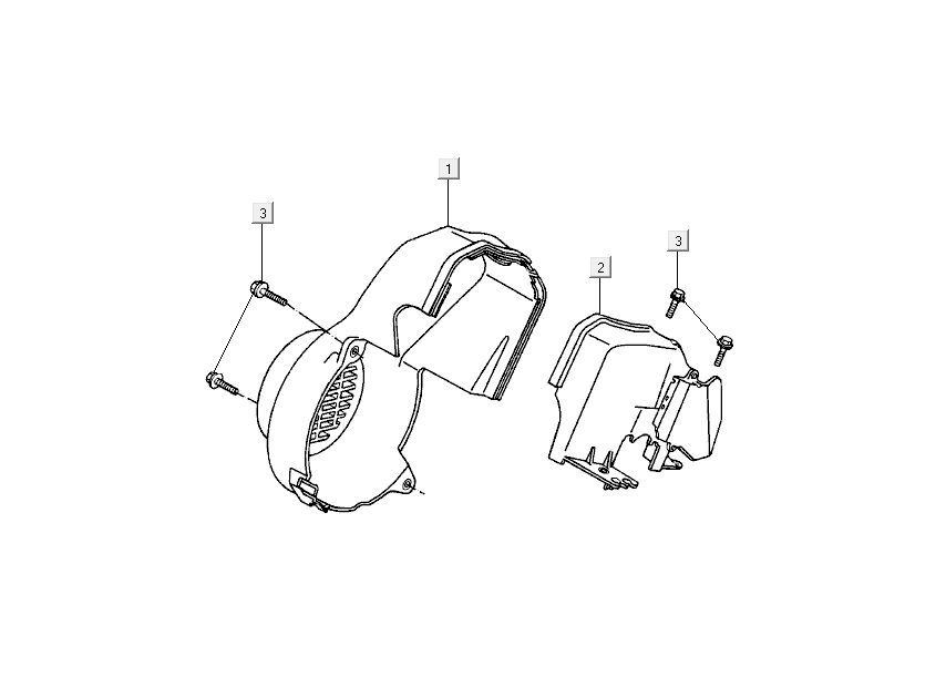 Kühlkappen Kymco DJ 2-Takt Silver
