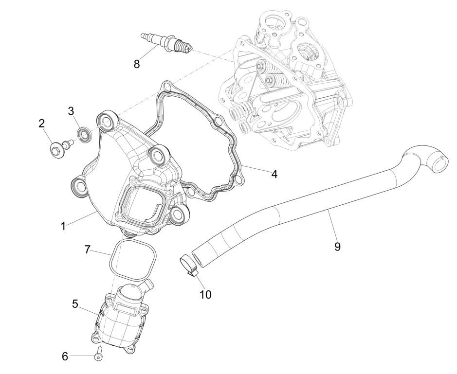 Piaggio MP3 300 ie E4 LT Business-Kopfhaube - SPORT NOABS-ABS 2016 - 2018 (EMEA)