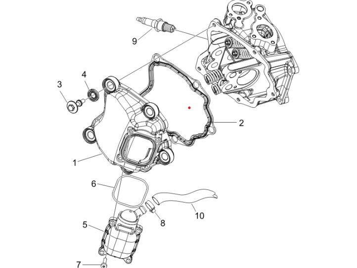 Kopfhaube Gilera Runner 200cc VXR 4-Takt 2006