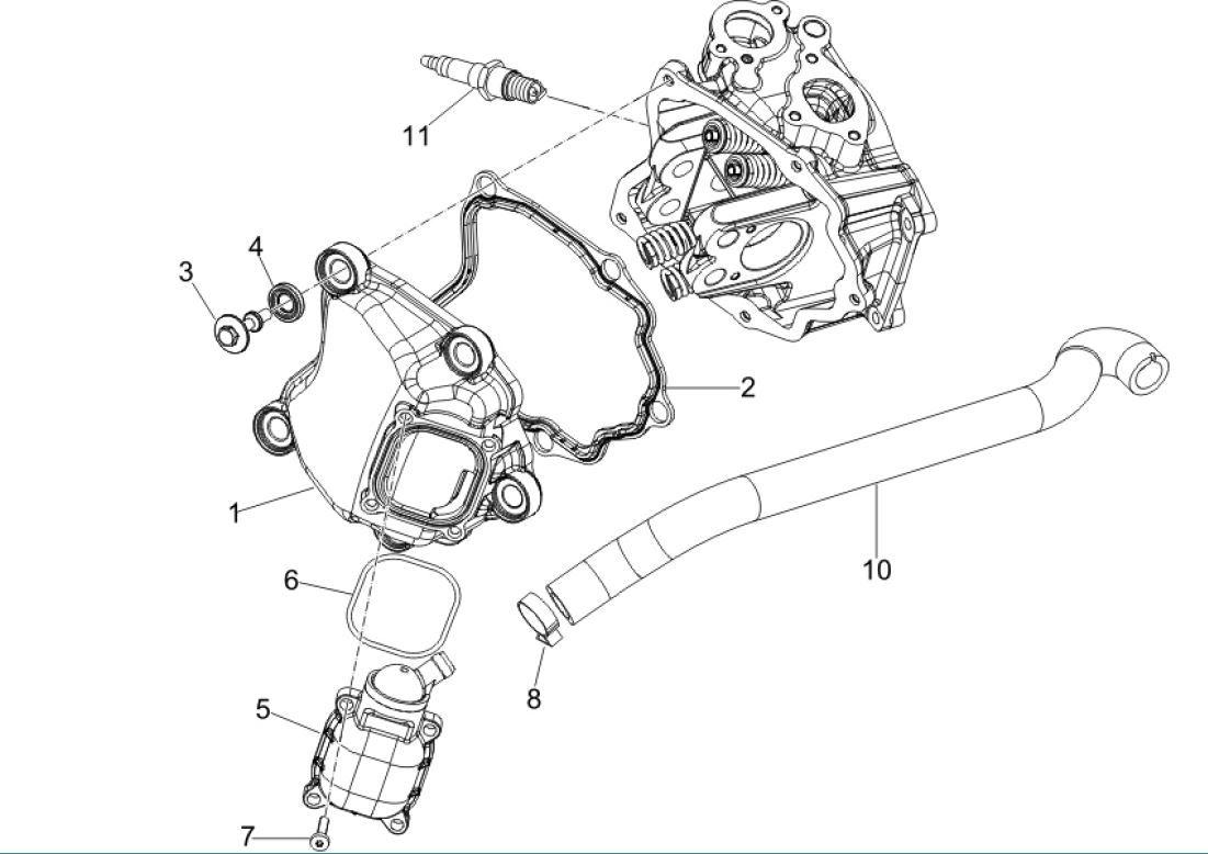 Kopfhaube Vespa GTV 250 4T 4V IE