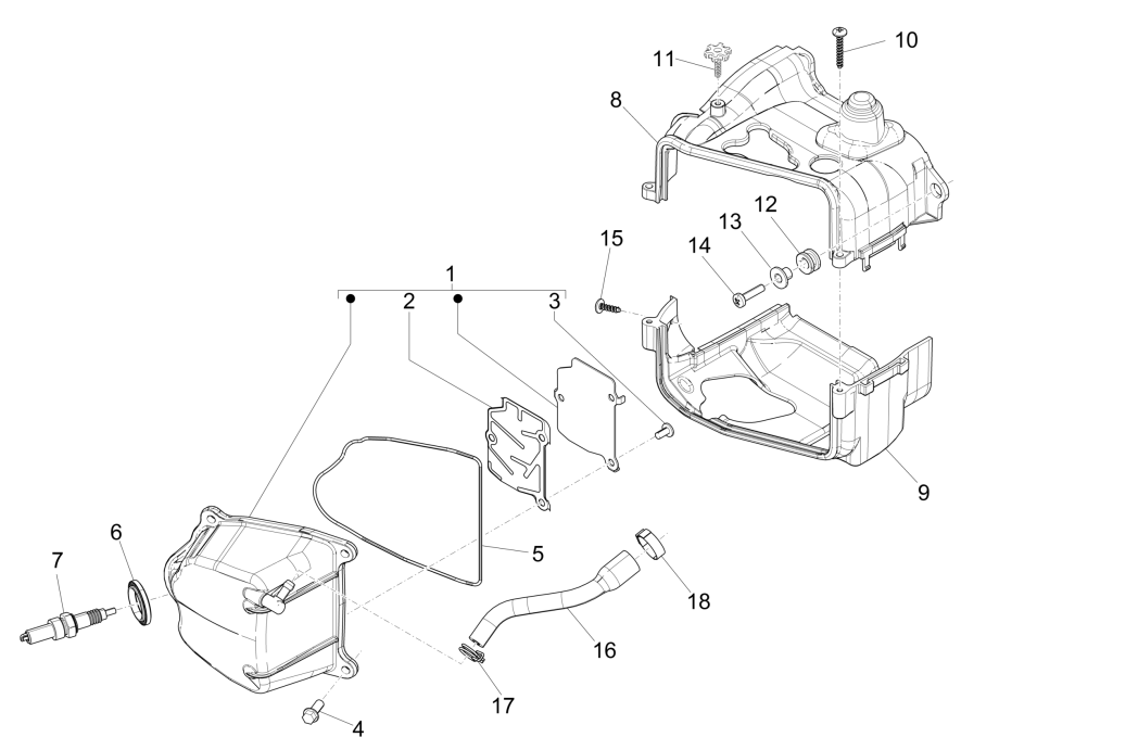 Schlägerhaube Piaggio Liberty 50 4-Takt (IGET Euro 4)