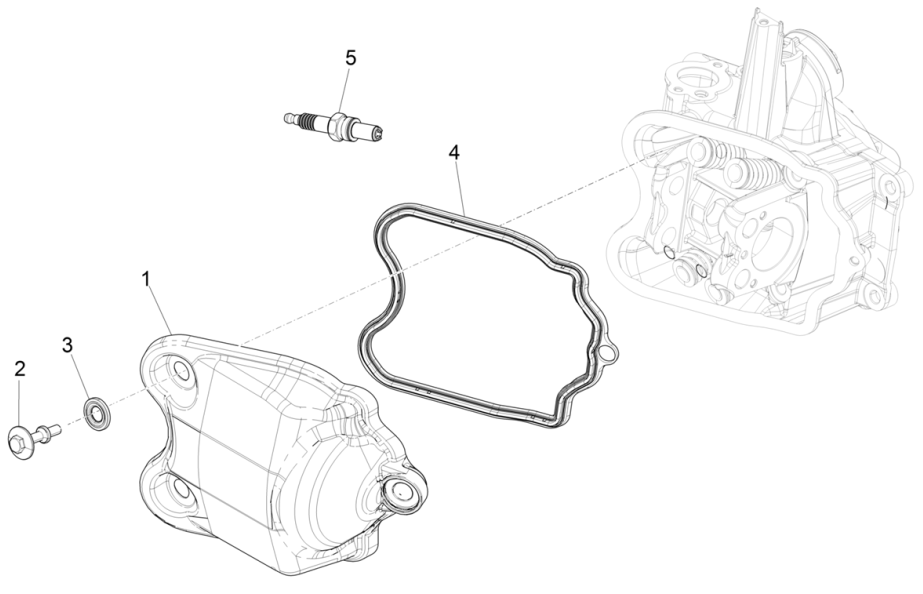 Piaggio MP3 350 Maxi Sport E4 ABS 2018-2020 Kopfbedeckung (EMEA)