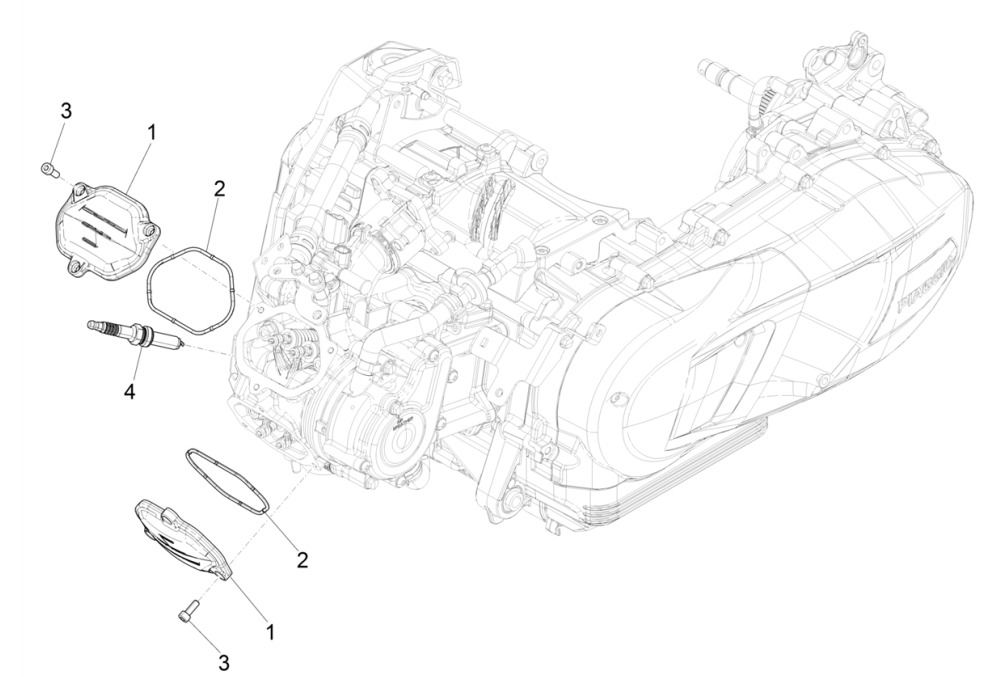 Kopfhaube Vespa GTS 125 4T E5 ABS 2021 (EMEA)