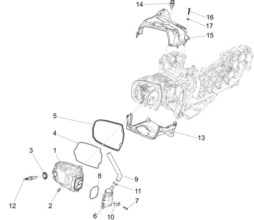 Kopfhaube Vespa Sprint 125 4T 3V IE ABS