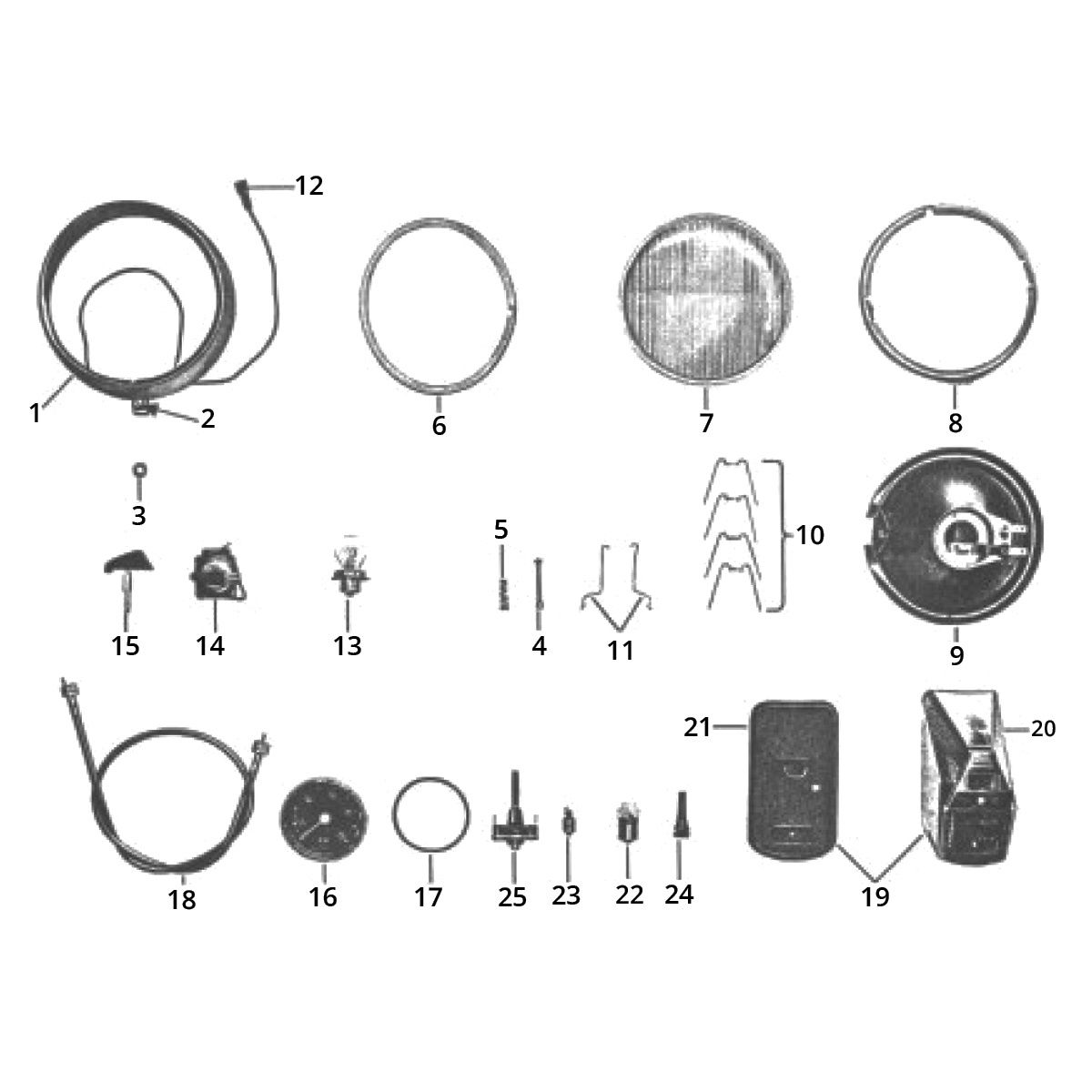 Zündapp GTS 50 517-39L0 Front- und Rücklicht