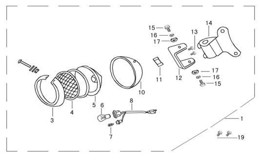Scheinwerfer China Joy /Legend
